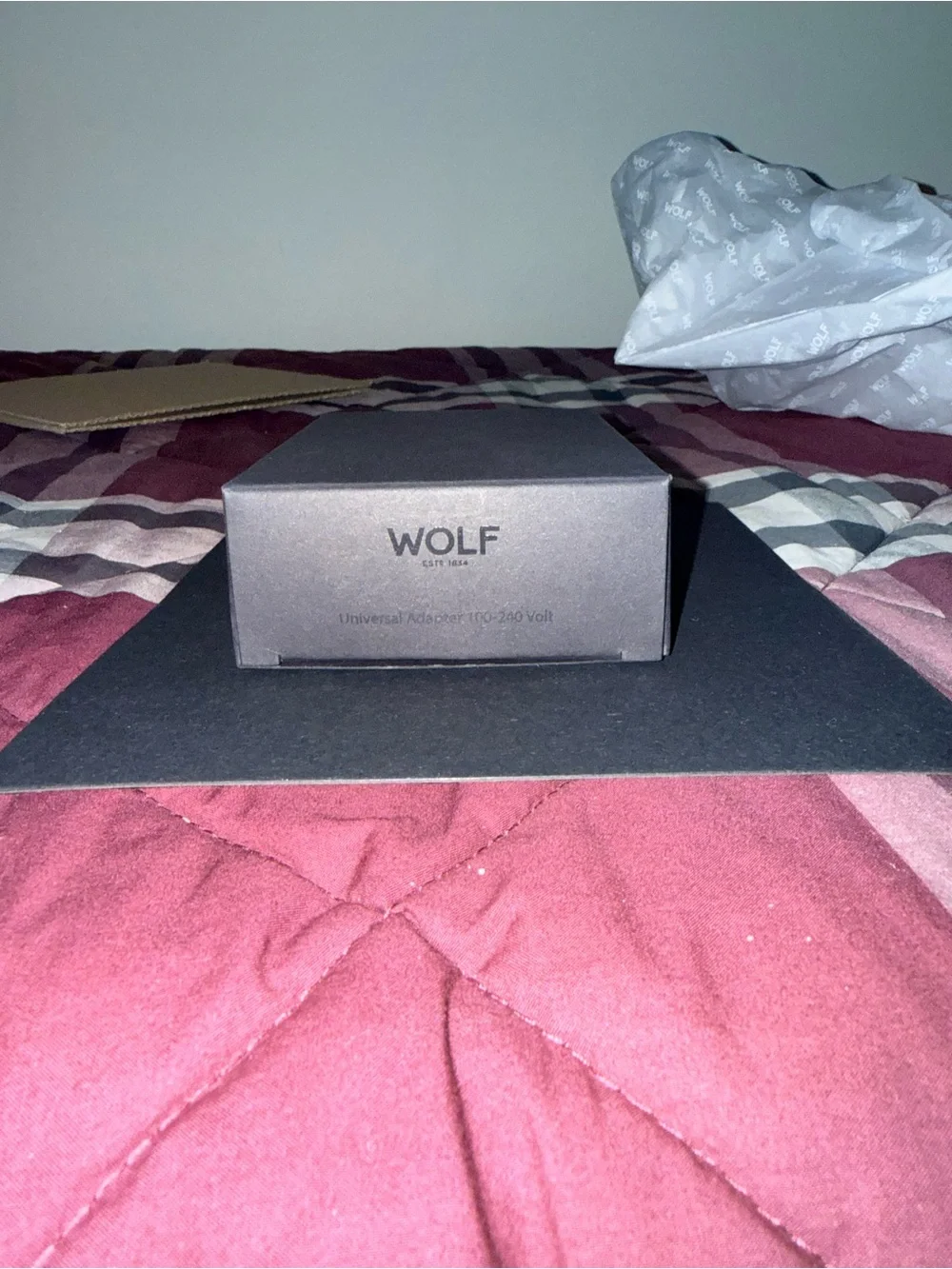 WOLF 1834 Heritage Black Single Watch Winder with Storage